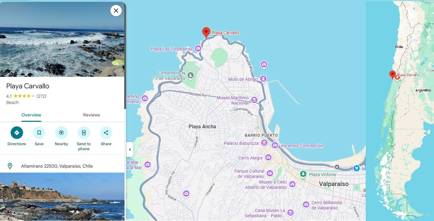 Playa (Beach) Carvallo in Chile